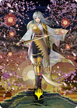 The Wandering Emperor 2 Art Card (Gold-Stamped Signature) [Kamigawa: Neon Dynasty Art Series]