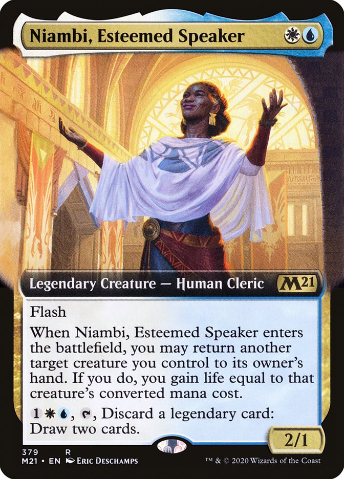Niambi, Esteemed Speaker (Extended Art) [Core Set 2021]