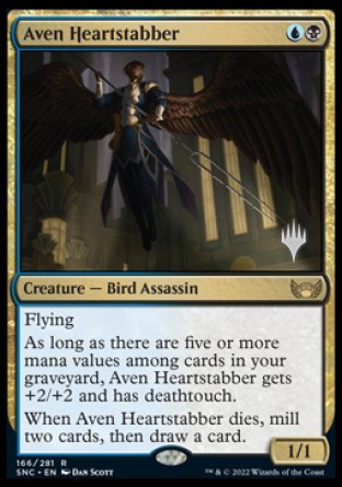 Aven Heartstabber (Promo Pack) [Streets of New Capenna Promos]