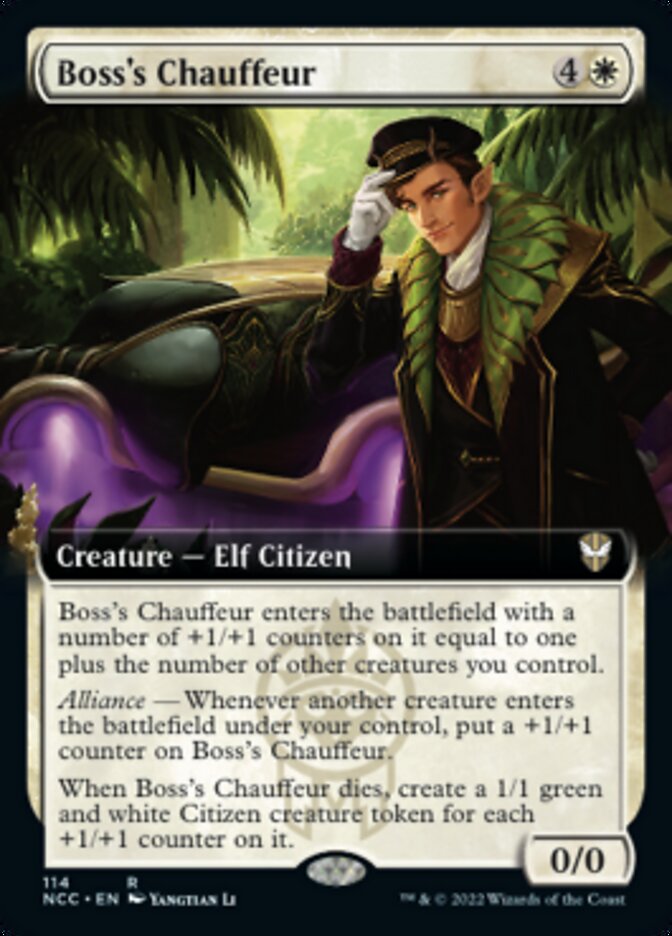 Boss's Chauffeur (Extended Art) [Streets of New Capenna Commander]