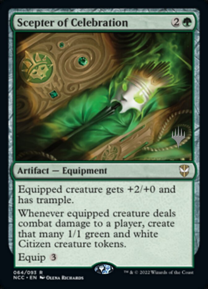Scepter of Celebration (Promo Pack) [Streets of New Capenna Commander Promos]